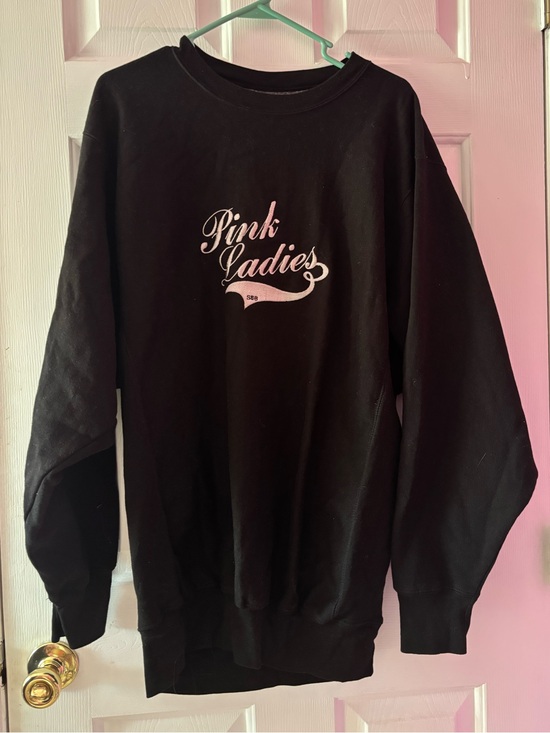 Steve & Barry's Sweaters - Vintage Steve & Barry's Pink Ladies Crewneck Sweatshirt Black Large